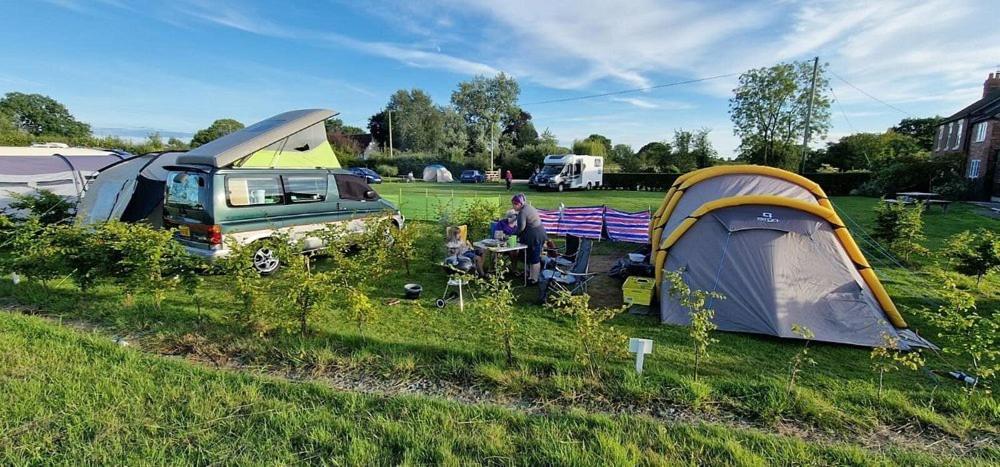 Glamping Tent At Abbey Green Farm Villa Whitchurch  Exteriör bild